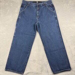 Vintage Y2K Marithe Francois Girbaud Mens Carpenter Utility Jeans Dark Wash 40M
